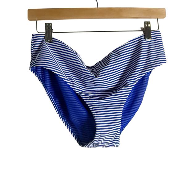 Sea Level Varsity Halter Bandeau Tankini Bottoms Two Piece Swimsuit Set Sz 10 - Picture 6 of 16